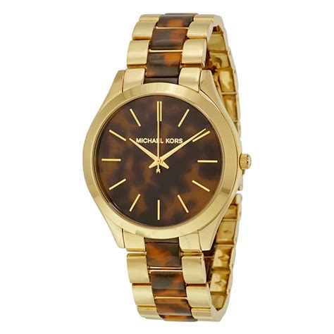 michael kors watch tortoise band|mk4284 women's watch.